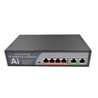 6 Port 100M AI PoE Switch