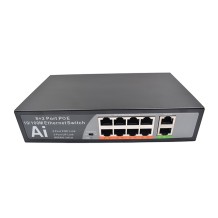 10 Port 10/100M AI PoE Switch