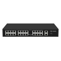 27 Port Gigabit Uplink 24 Port 100M PoE Switch