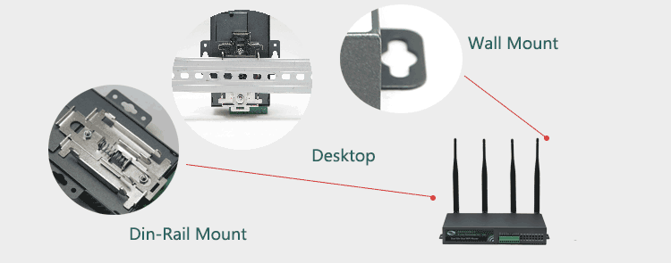 H700 4G Router Three Types of Installation